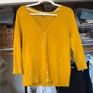 Modcloth Fervour Mustard Yellow Sweater